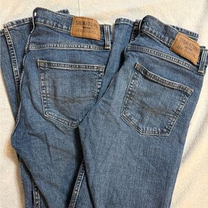 Signature Levi Strauss Blue Jeans (2 pair)